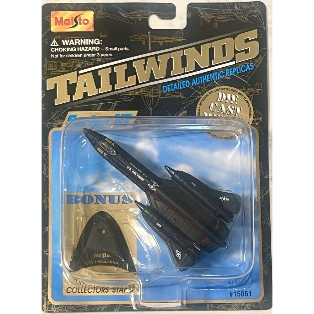 2001 Maisto Tailwinds Series VI SR-71 Blackbird Diecast Plane New Sealed